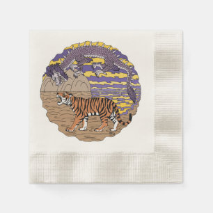 Tiger and Dragon Napkin