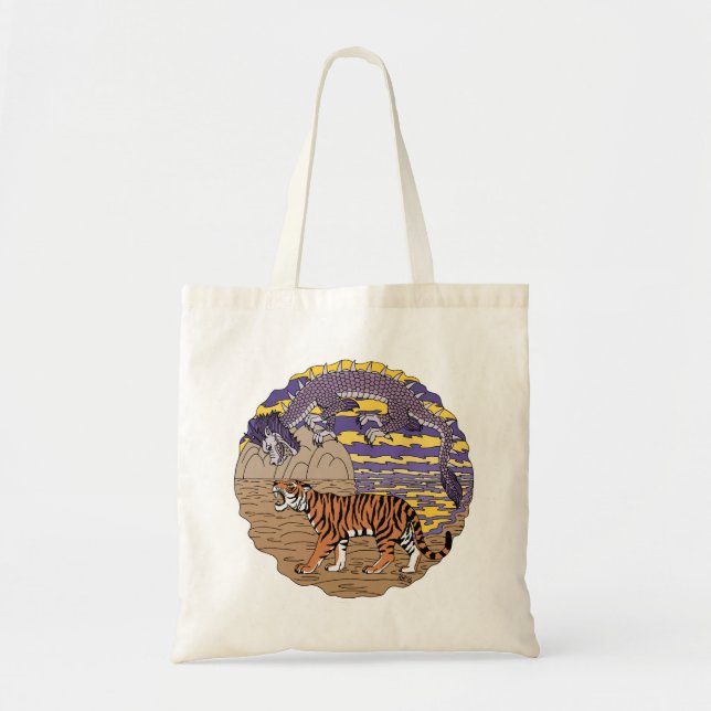 Tiger and Dragon Tote Bag (Front)