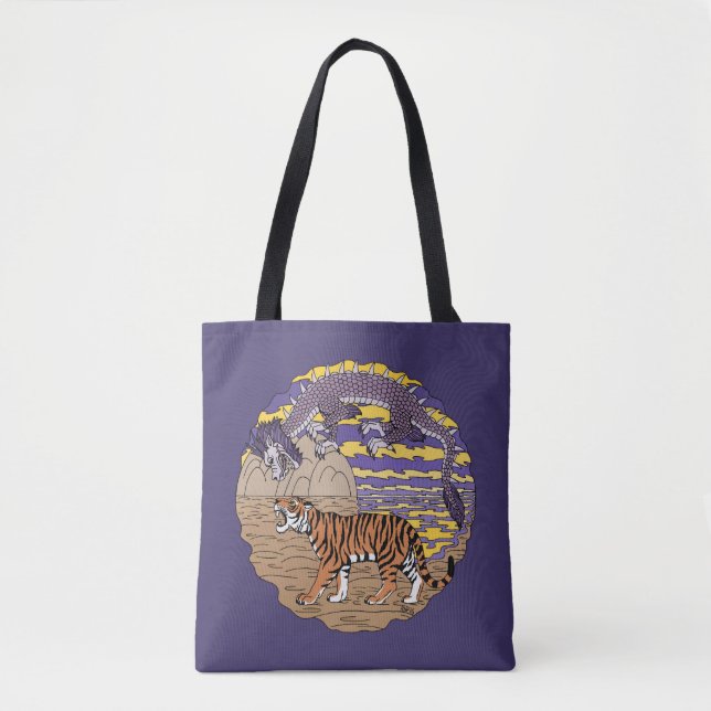 Tiger and Dragon Tote Bag (Front)