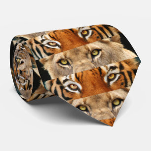 Tiger and Lion eyes Photo Tie