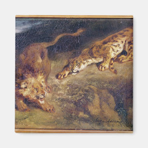 Tiger and Lion Magnet