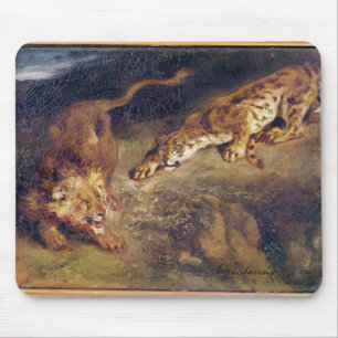 Tiger and Lion Mouse Mat