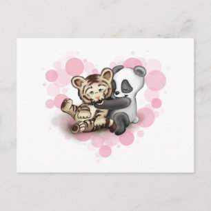Tiger and Panda Postcard
