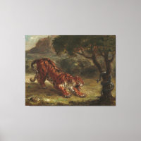 Tiger And Snake Eugene Delacroix Wall Art
