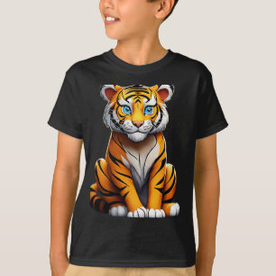 Tiger and Superhero Team-Up T-Shirt