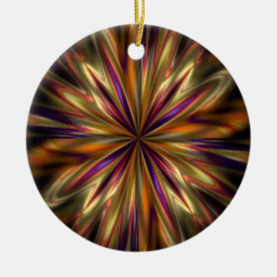 Tiger Anemone Ceramic Tree Decoration