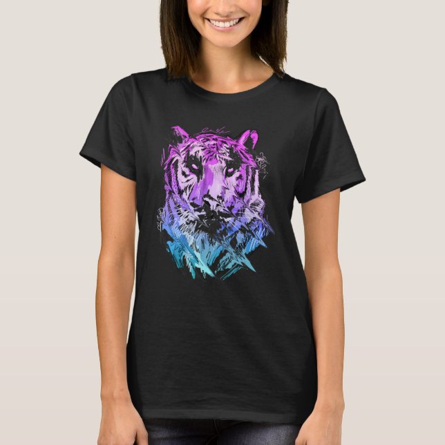 Tiger Animal Art Animal Lovers_2 T-Shirt (Front)