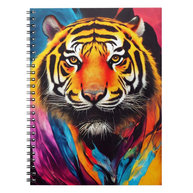 Tiger  Animal Discovery Adventure Nature Planet Ea Notebook (Front)
