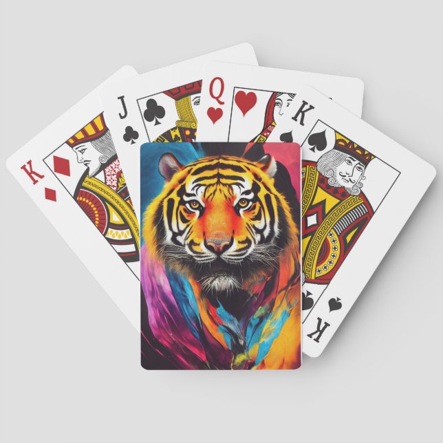 Tiger  Animal Discovery Adventure Nature Planet Ea Playing Cards (Back)
