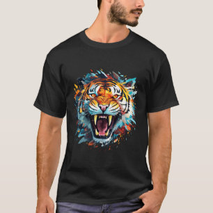 Tiger Animal Freedom World Wildlife Wonder Art T-Shirt
