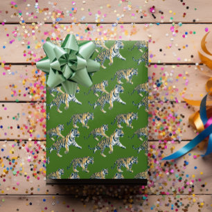 Tiger Animal Pattern Jungle Wrapping Paper