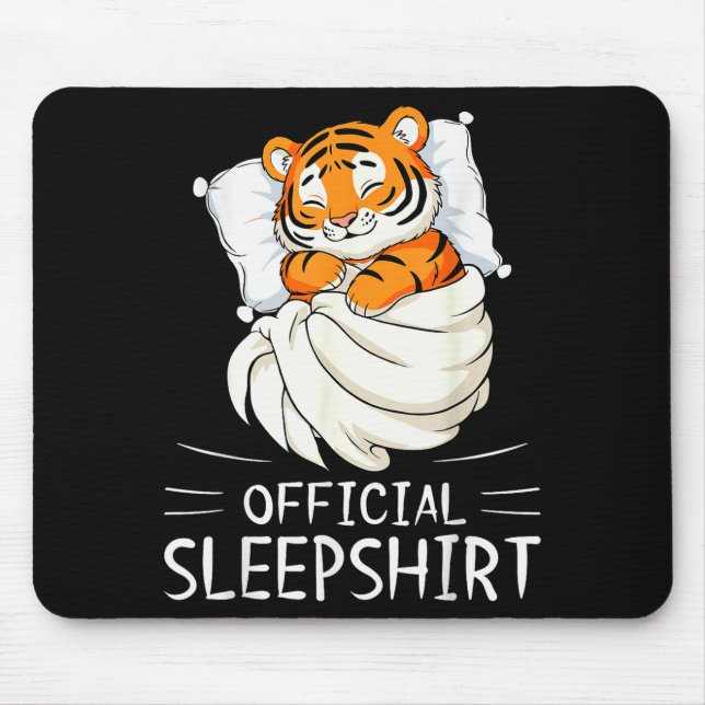 Tiger Animal Sleepshirt Pajamas Nightgown  Mouse Mat (Front)