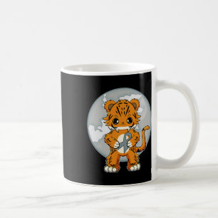 Tiger Anime Cat Dyslexia Awareness  Coffee Mug
