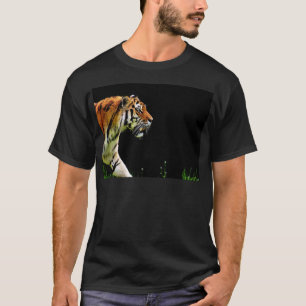 Tiger Approaching - Wild Animal Artwork T-Shirt