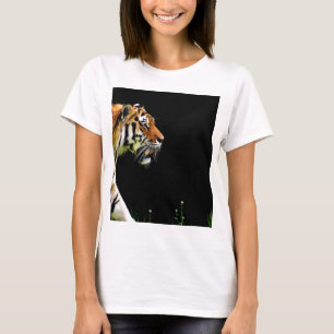 Tiger Approaching - Wild Animal Artwork T-Shirt