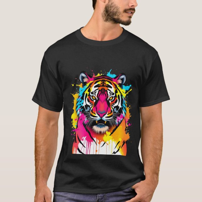 Tiger Art  Bella+Canvas T-Shirt (Front)