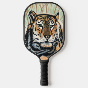 Tiger Art Colour Pencil Drawing Pickleball Paddle