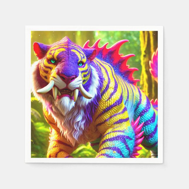 Tiger Art Napkin (Front)
