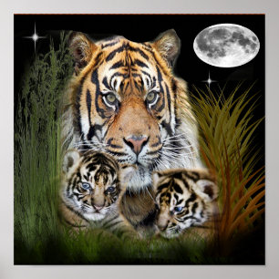 Tiger art poster