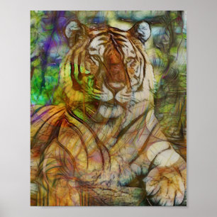 Tiger Art - Shere Khan - Rectangular Art Poster