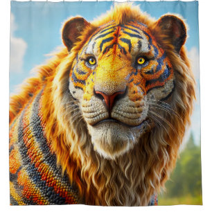 Tiger Art Shower Curtain