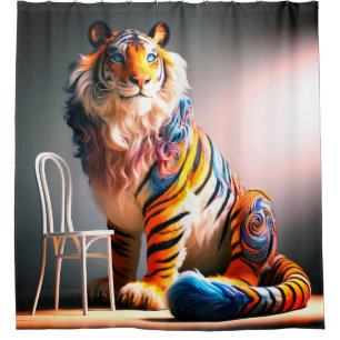 Tiger Art Shower Curtain