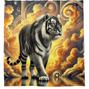 Tiger Art Shower Curtain