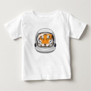 Tiger as Astronaut with Helmet Baby T-Shirt