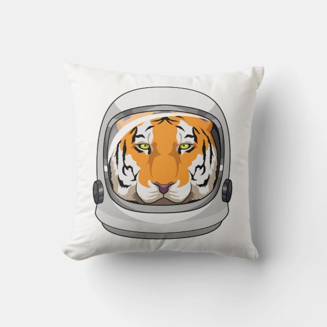 Tiger as Astronaut with Helmet Cushion (Front)