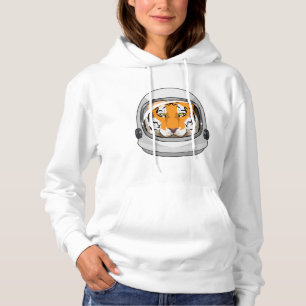 Tiger as Astronaut with Helmet Hoodie