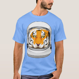 Tiger as Astronaut with Helmet T-Shirt