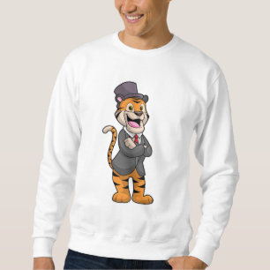 Tiger as Groom with Jacket & Hat Sweatshirt