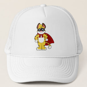 Tiger as Hero with Mask & Cape Trucker Hat