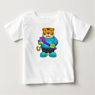 Tiger as Mechanic with Wrench Baby T-Shirt