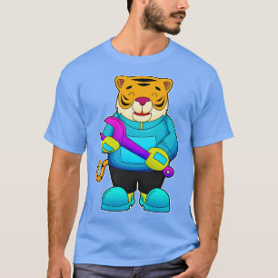 Tiger as Mechanic with Wrench T-Shirt