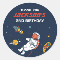 Tiger Astronaut Outer Space Kids Birthday Party
