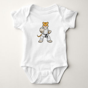 Tiger at Martial arts Karate Baby Bodysuit