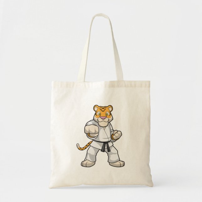Tiger at Martial arts Karate Tote Bag (Front)
