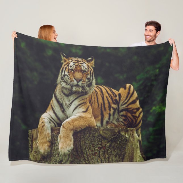 TIGER at REST Fleece Blanket (In Situ)
