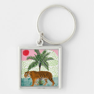 Tiger at Sunrise Key Ring