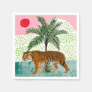 Tiger at Sunrise Napkin