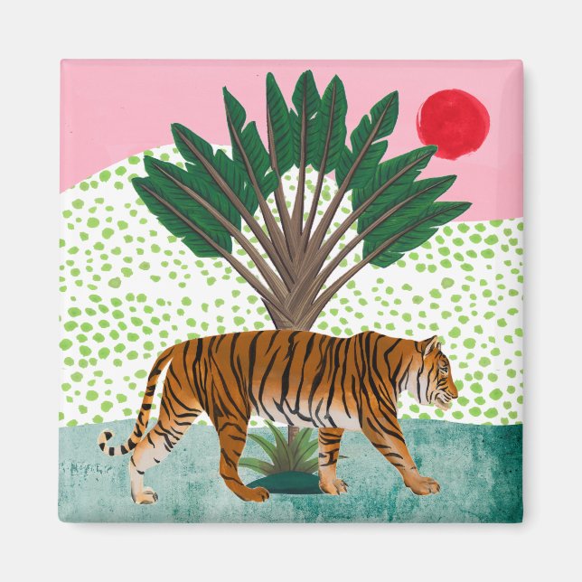 Tiger at Sunset Magnet (Front)