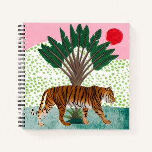 Tiger at Sunset Notebook