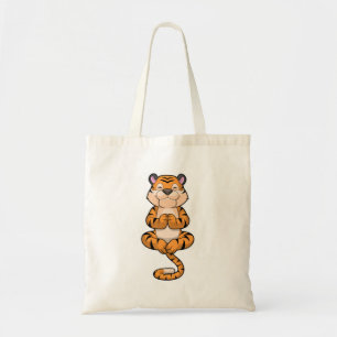 Tiger at Yoga Fitness Tote Bag