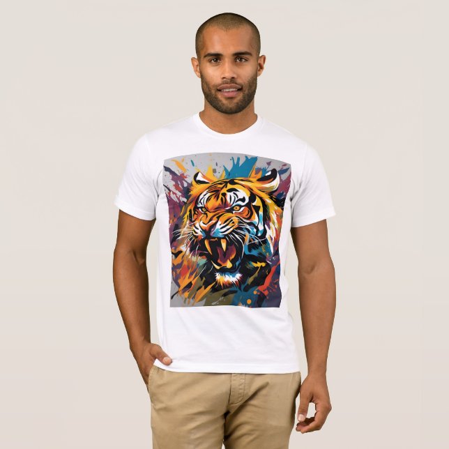 tiger attack T-Shirt (Front Full)