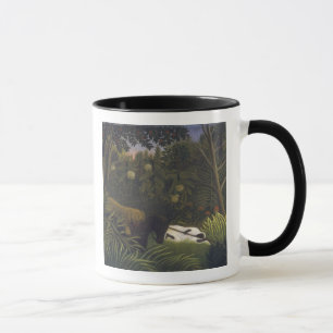 Tiger Attacking a Horse and a Sleeping Black Man ( Mug