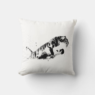 Tiger Attacking Cushion