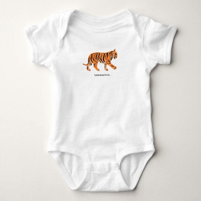 Tiger  baby bodysuit (Front)