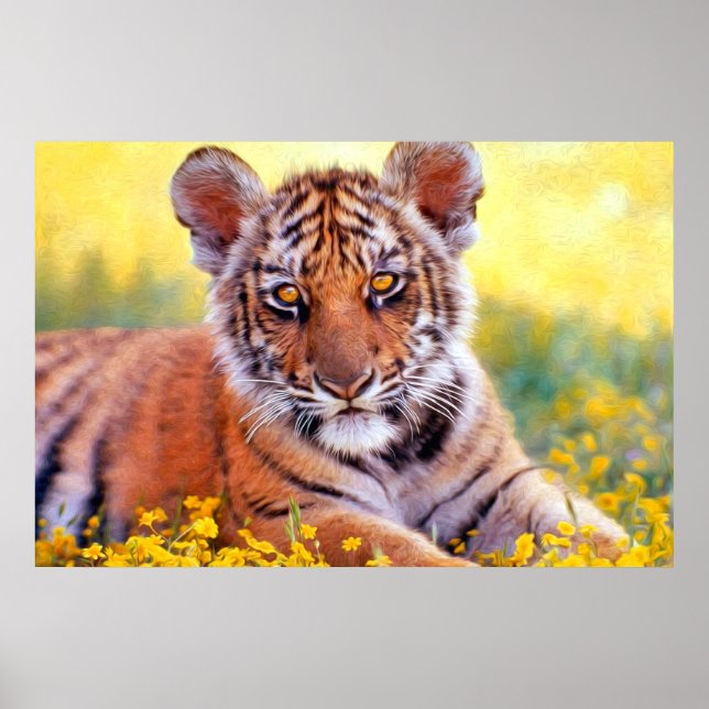 Tiger Baby Cub Poster (Front)
