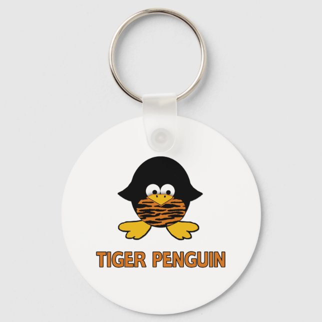 Tiger Baby Penguin Key Ring (Front)